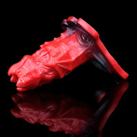 5.39in Hollow Dildo Silicone Soft Fantasy Odd Strap on Cock Sleeve Toy