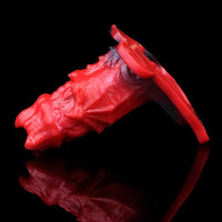 5.39in Hollow Dildo Silicone Soft Fantasy Odd Strap on Cock Sleeve Toy