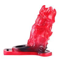 5.39in Hollow Dildo Silicone Soft Fantasy Odd Strap on Cock Sleeve Toy