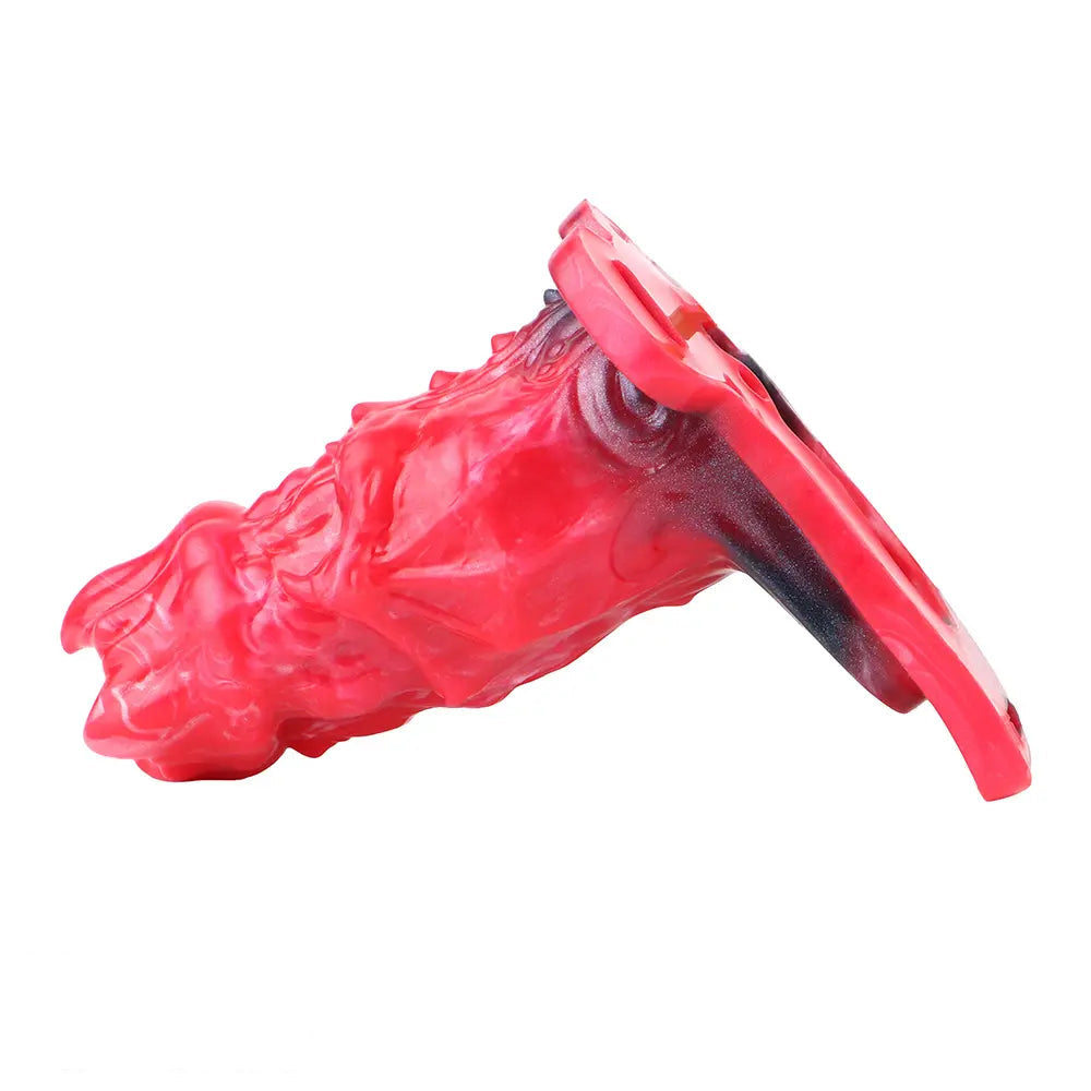5.39in Hollow Dildo Silicone Soft Fantasy Odd Strap on Cock Sleeve Toy