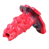 5.39in Hollow Dildo Silicone Soft Fantasy Odd Strap on Cock Sleeve Toy