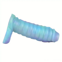 5.39in Lifelike Silicone Soft Dildo Sleeve Snake Luminous Penis Extender
