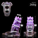 5.39in Scary Dragon Beast Creature Fantasy Hollow Dildo Sleeve With Cock Ring