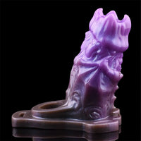 5.39in Scary Dragon Beast Creature Fantasy Hollow Dildo Sleeve With Cock Ring