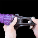 5.39in Scary Dragon Beast Creature Fantasy Hollow Dildo Sleeve With Cock Ring
