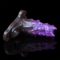 5.39in Scary Dragon Beast Creature Fantasy Hollow Dildo Sleeve With Cock Ring
