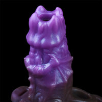 5.39in Scary Dragon Beast Creature Fantasy Hollow Dildo Sleeve With Cock Ring