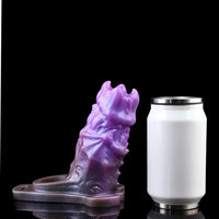 5.39in Scary Dragon Beast Creature Fantasy Hollow Dildo Sleeve With Cock Ring
