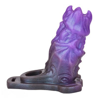 5.39in Scary Dragon Beast Creature Fantasy Hollow Dildo Sleeve With Cock Ring