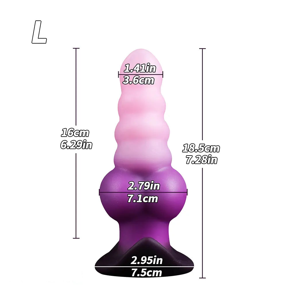 5.3in 6.3in 7.28in Anal Beads Wearable Silicone Dildo For Adult Sex Toy