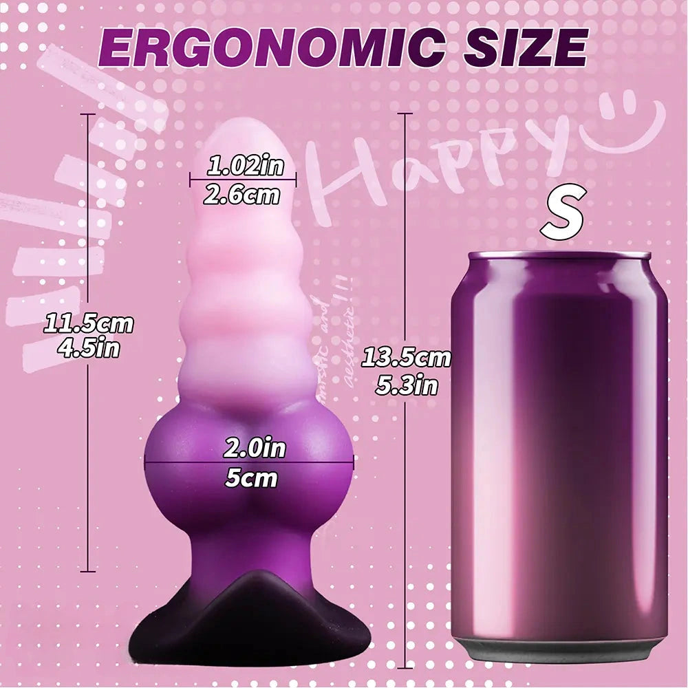 5.3in 6.3in 7.28in Anal Beads Wearable Silicone Dildo For Adult Sex Toy