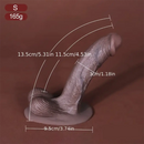 5.3in 7.09in 9.06in Ebony Silicone Soft Dildo For Flirting Orgasm