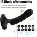 5.3in Female Toy Finger Sleeve Vibrator Rechargeable Dildo G-Spot Massager