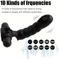5.3in Female Toy Finger Sleeve Vibrator Rechargeable Dildo G-Spot Massager