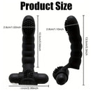 5.3in Female Toy Finger Sleeve Vibrator Rechargeable Dildo G-Spot Massager