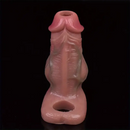 5.3in Lifelike Silicone Soft Dildo Sleeve With Big Knot Penis Extender