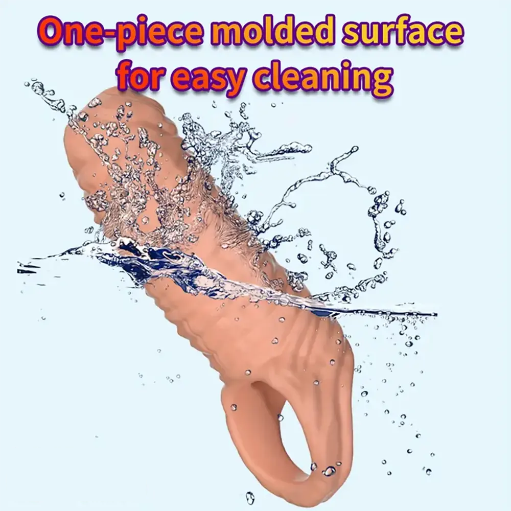 5.3in Penis Sleeve Ejaculation Soft Penis Adult Male Toy For Couples