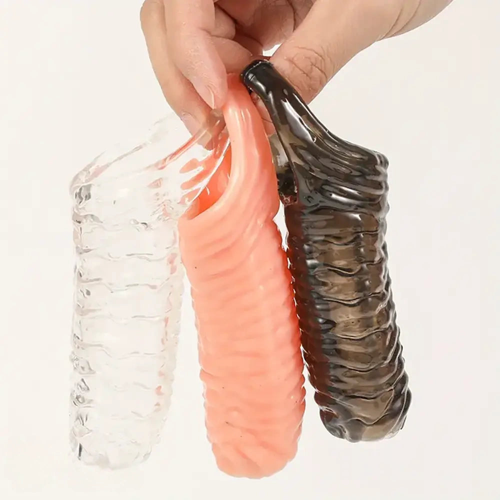 5.3in Penis Sleeve Ejaculation Soft Penis Adult Male Toy For Couples