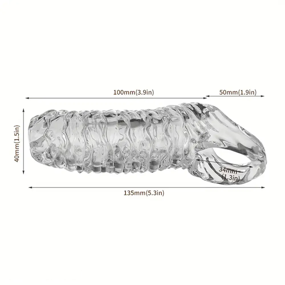 5.3in Penis Sleeve Ejaculation Soft Penis Adult Male Toy For Couples