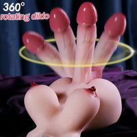 5.3in Shemale Sex Doll Torso with Realistic Dildo Big Breasts For Anal Sex