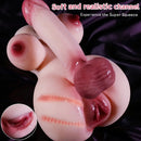 5.3in Shemale Sex Doll Torso with Realistic Dildo Big Breasts For Anal Sex