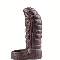 5.3in Soft Tentacle Dildo Sleeve Hollow Silicone Cock Sleeve For Extended