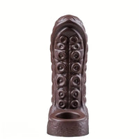 5.3in Soft Tentacle Dildo Sleeve Hollow Silicone Cock Sleeve For Extended