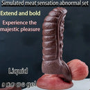 5.3in Soft Tentacle Dildo Sleeve Hollow Silicone Cock Sleeve For Extended