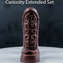 5.3in Soft Tentacle Dildo Sleeve Hollow Silicone Cock Sleeve For Extended