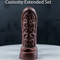 5.3in Soft Tentacle Dildo Sleeve Hollow Silicone Cock Sleeve For Extended
