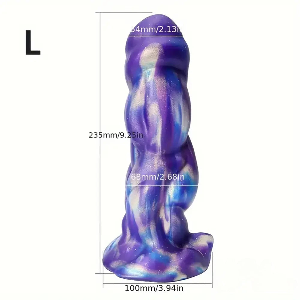 5.43in 7.48in 9.25in Lifelike Silicone Soft Monster Dildo For Anal Expansion