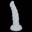 5.43in 8.86in Big Lifelike Jelly Glowing Dildo With Sucker Sex Toy Masturbator
