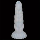 5.43in 8.86in Big Lifelike Jelly Glowing Dildo With Sucker Sex Toy Masturbator
