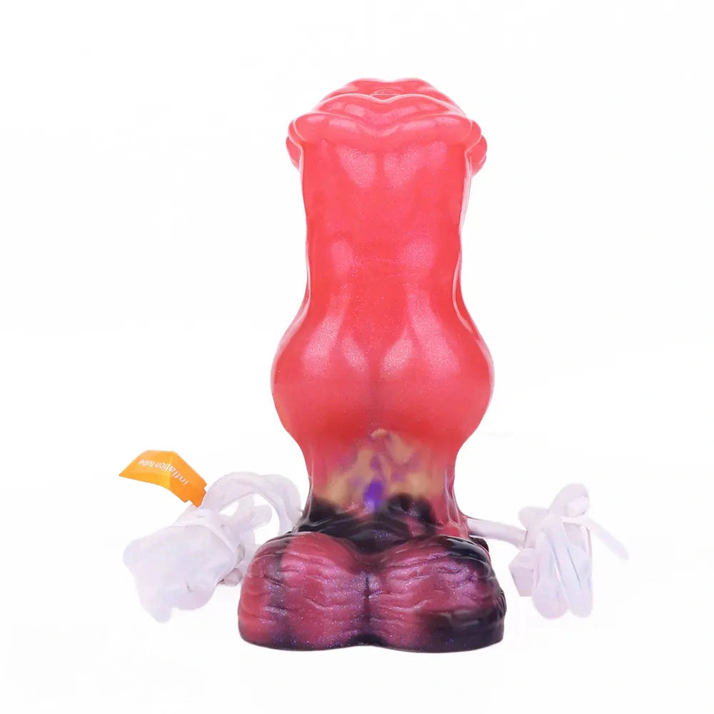 5.43in Fantasy Horse Knotted Silicone Soft Inflatable Spraying Water Dildo