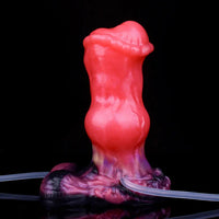 5.43in Fantasy Horse Knotted Silicone Soft Inflatable Spraying Water Dildo