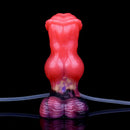 5.43in Fantasy Horse Knotted Silicone Soft Inflatable Spraying Water Dildo