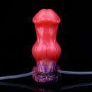 5.43in Fantasy Horse Knotted Silicone Soft Inflatable Spraying Water Dildo