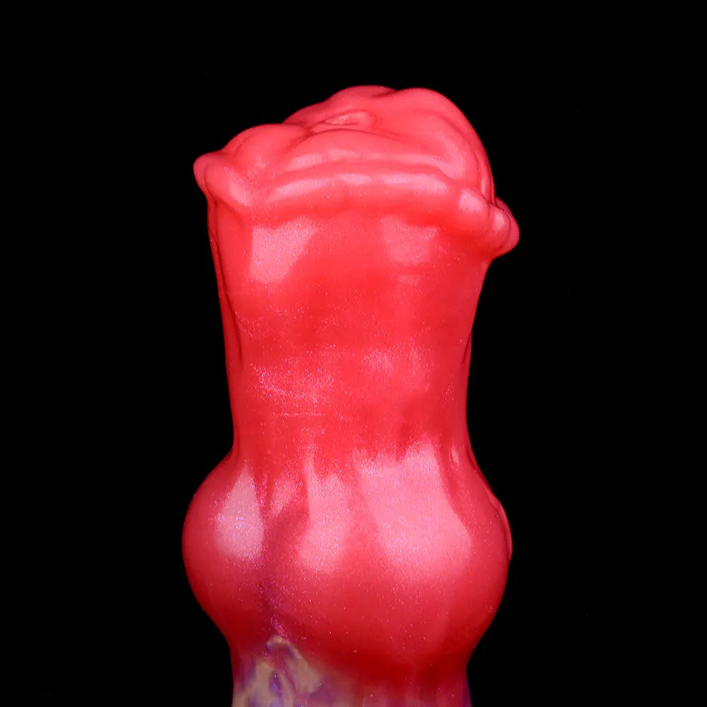 5.43in Fantasy Horse Knotted Silicone Soft Inflatable Spraying Water Dildo