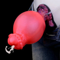 5.43in Fantasy Horse Knotted Silicone Soft Inflatable Spraying Water Dildo
