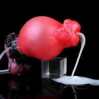 5.43in Fantasy Horse Knotted Silicone Soft Inflatable Spraying Water Dildo