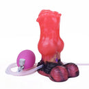 5.43in Fantasy Horse Knotted Silicone Soft Inflatable Spraying Water Dildo