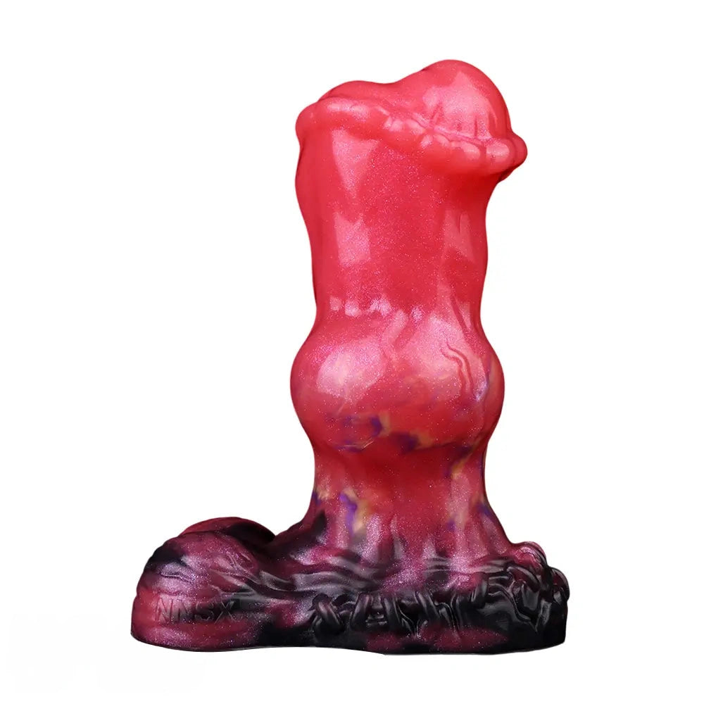 5.43in Horse Knot Silicone Fantasy Dildo For G Spot and Anal Sex Play