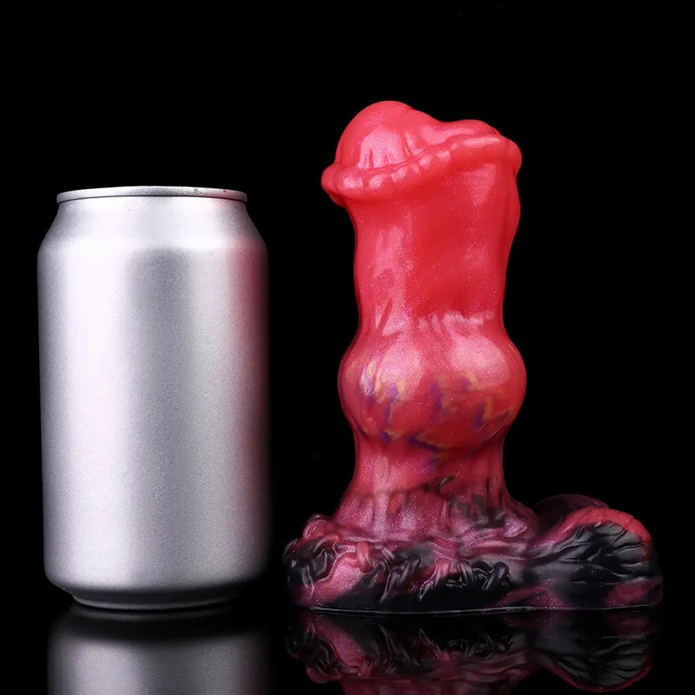 5.43in Horse Knot Silicone Fantasy Dildo For G Spot and Anal Sex Play