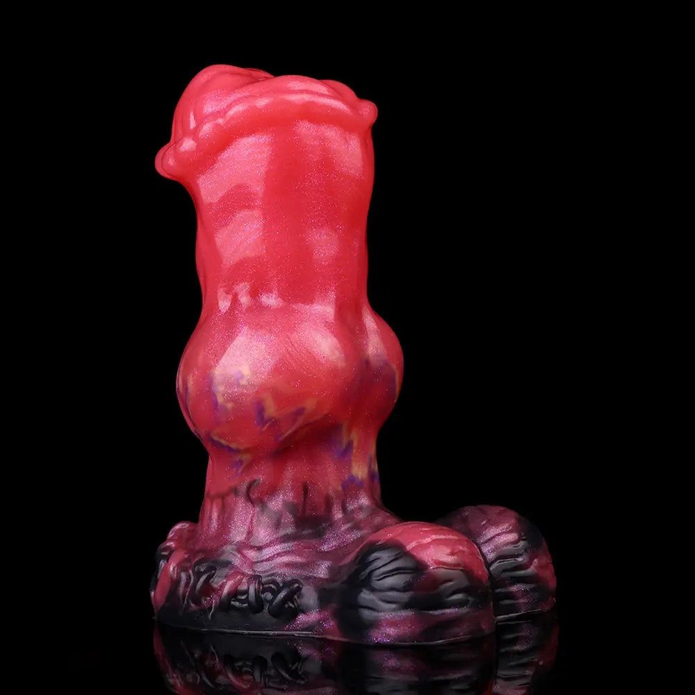 5.43in Horse Knot Silicone Fantasy Dildo For G Spot and Anal Sex Play