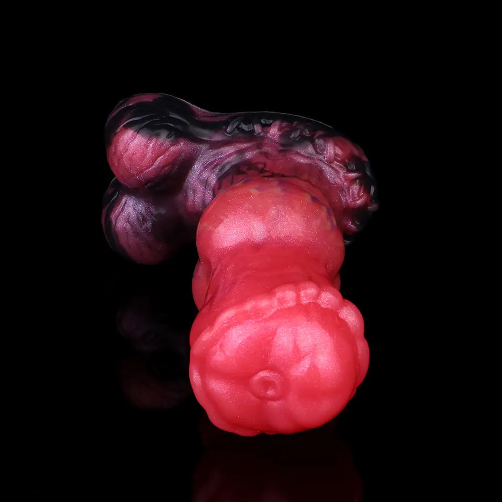 5.43in Horse Knot Silicone Fantasy Dildo For G Spot and Anal Sex Play