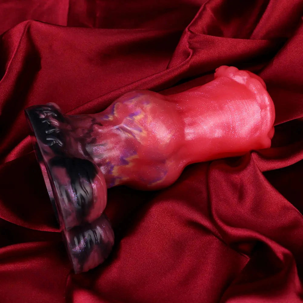 5.43in Horse Knot Silicone Fantasy Dildo For G Spot and Anal Sex Play