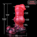 5.43in Horse Knot Silicone Fantasy Dildo For G Spot and Anal Sex Play
