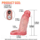 5.43in Men's Hollow Lengthened Thickened Intimate Cock Sleeve Dildo