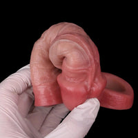 5.43in Men's Hollow Lengthened Thickened Intimate Cock Sleeve Dildo
