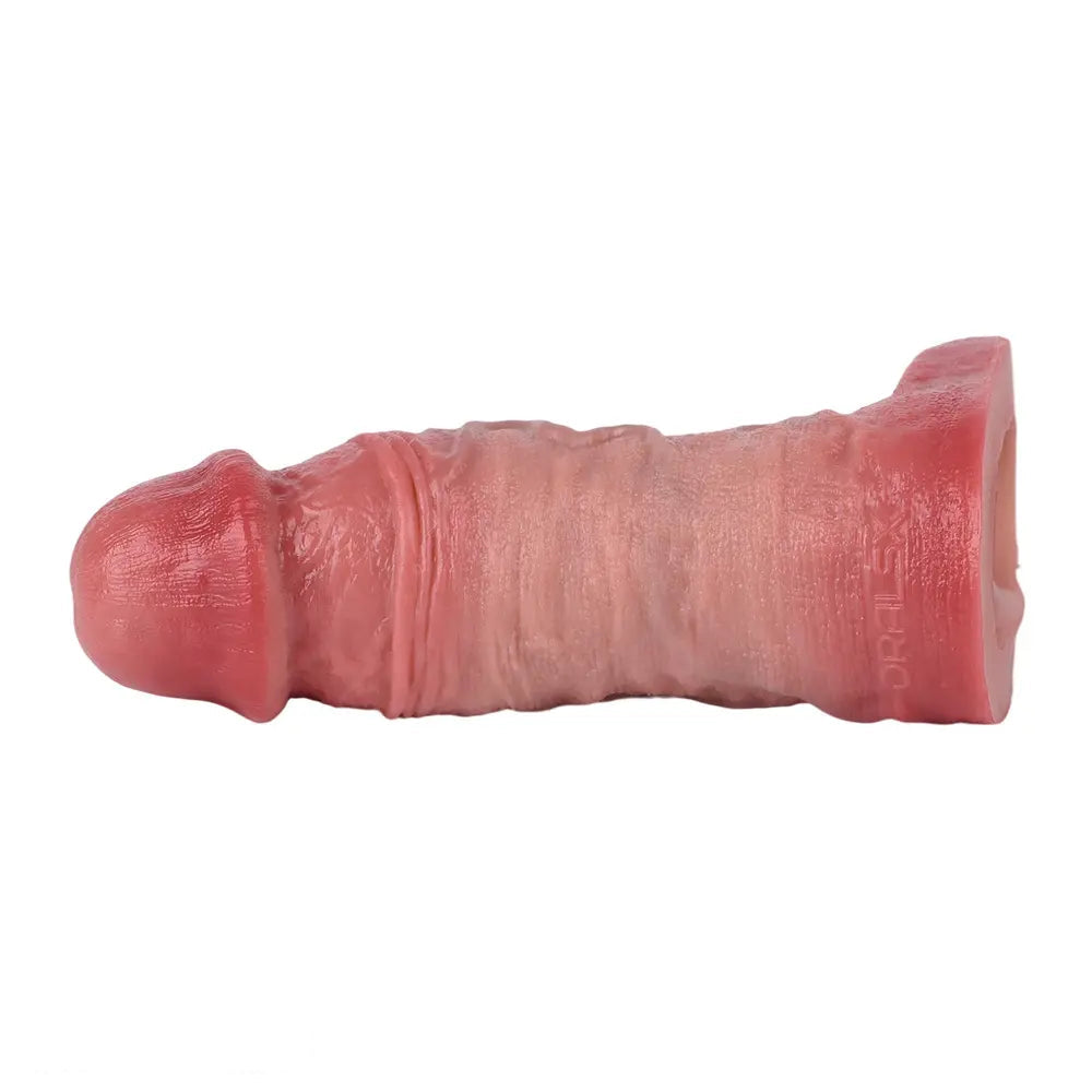 5.43in Men's Hollow Lengthened Thickened Intimate Cock Sleeve Dildo